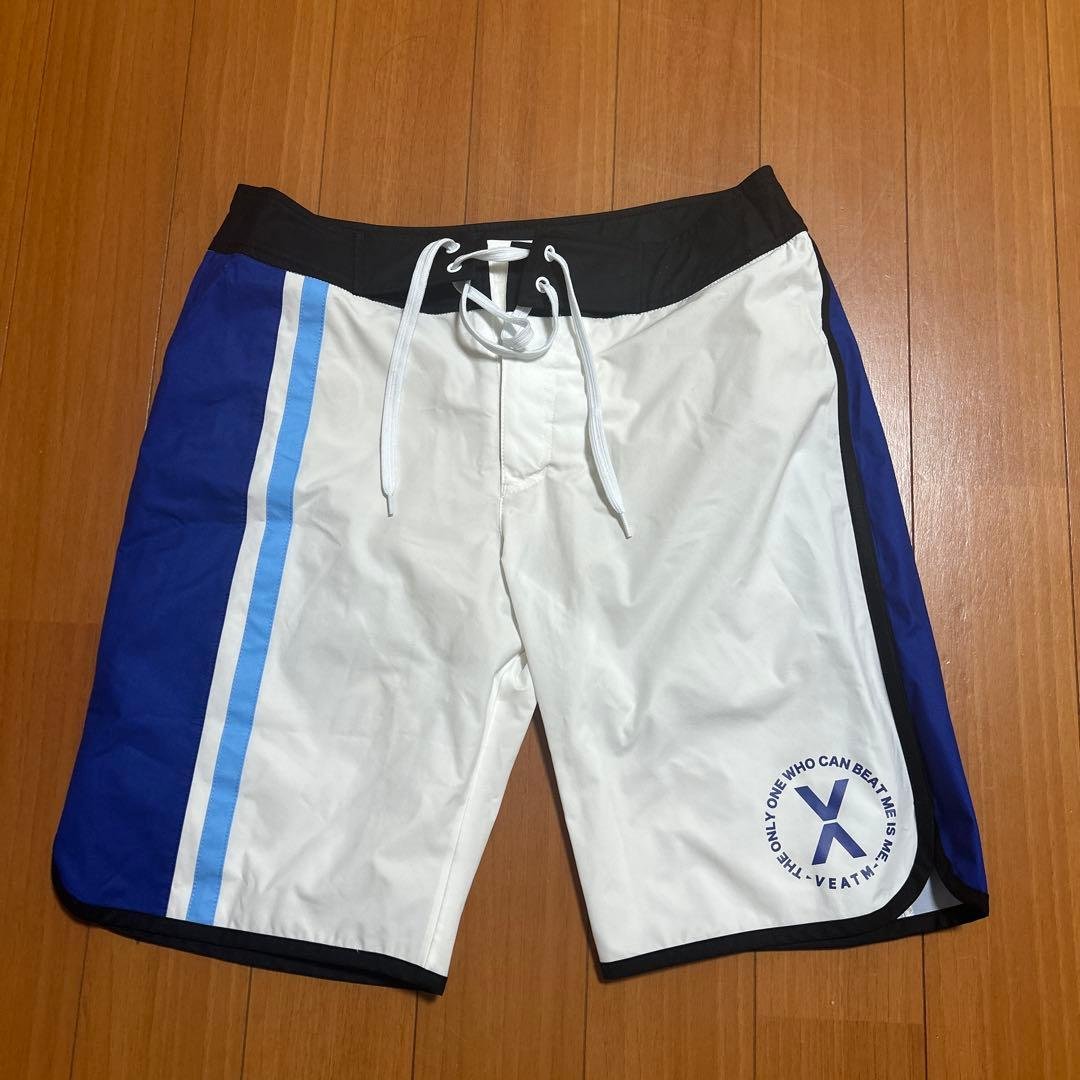 VEATM 水着 ホワイト/ブルー/ブラック