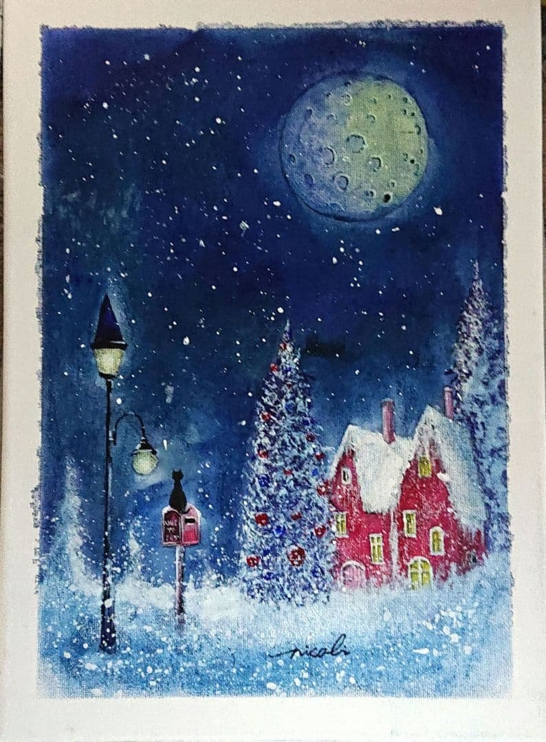 絵画 ★鈴華さま専用★ 青の魔法 962 F4キャンバス 原画 ア−ト