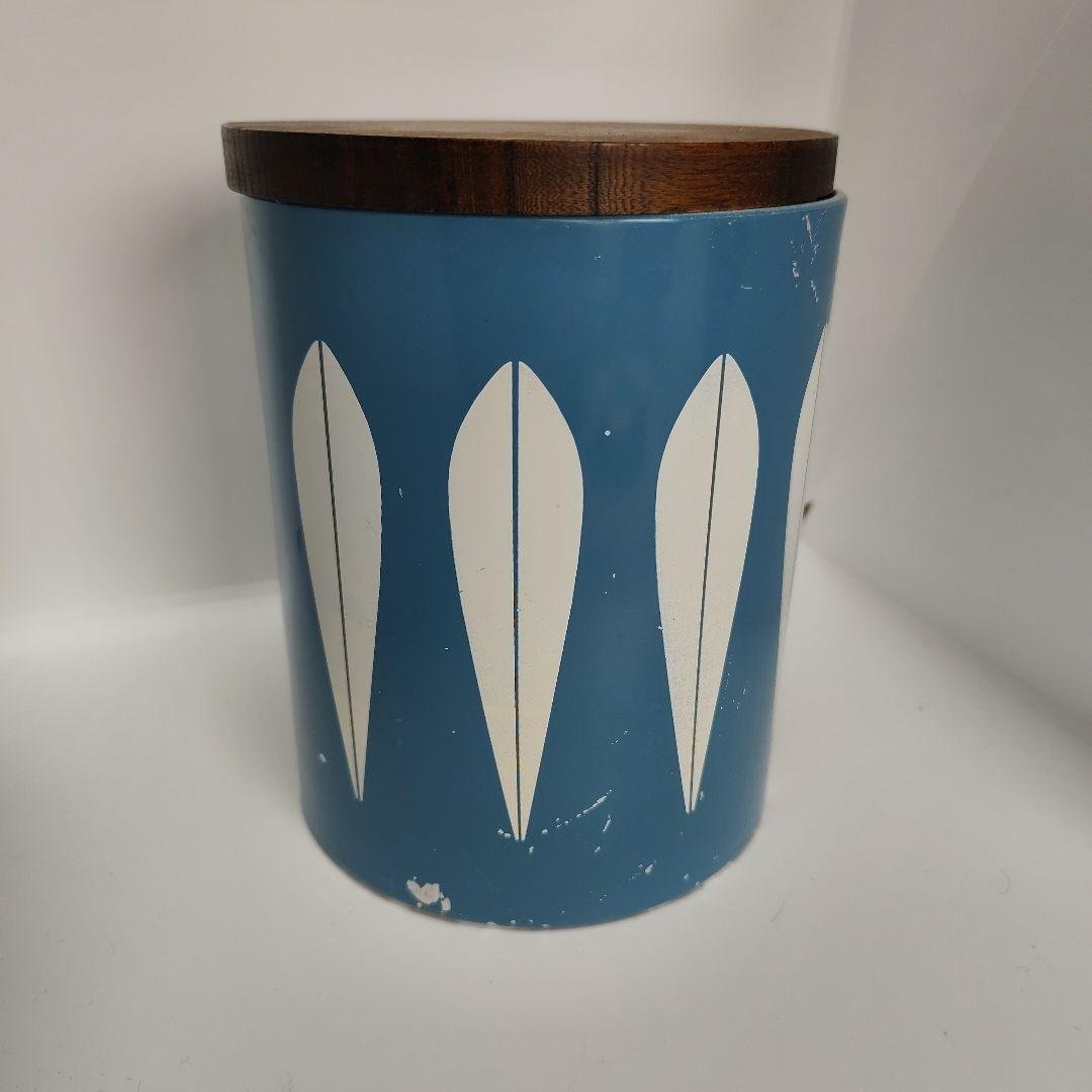 レア　キャサリンホルム　ロータス　木製蓋付き キャニスター　北欧