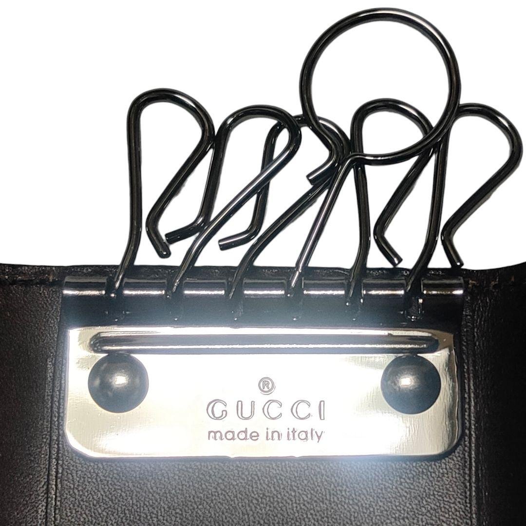 GUCCI レザーキーケース ブラウン E1610 新品未使用