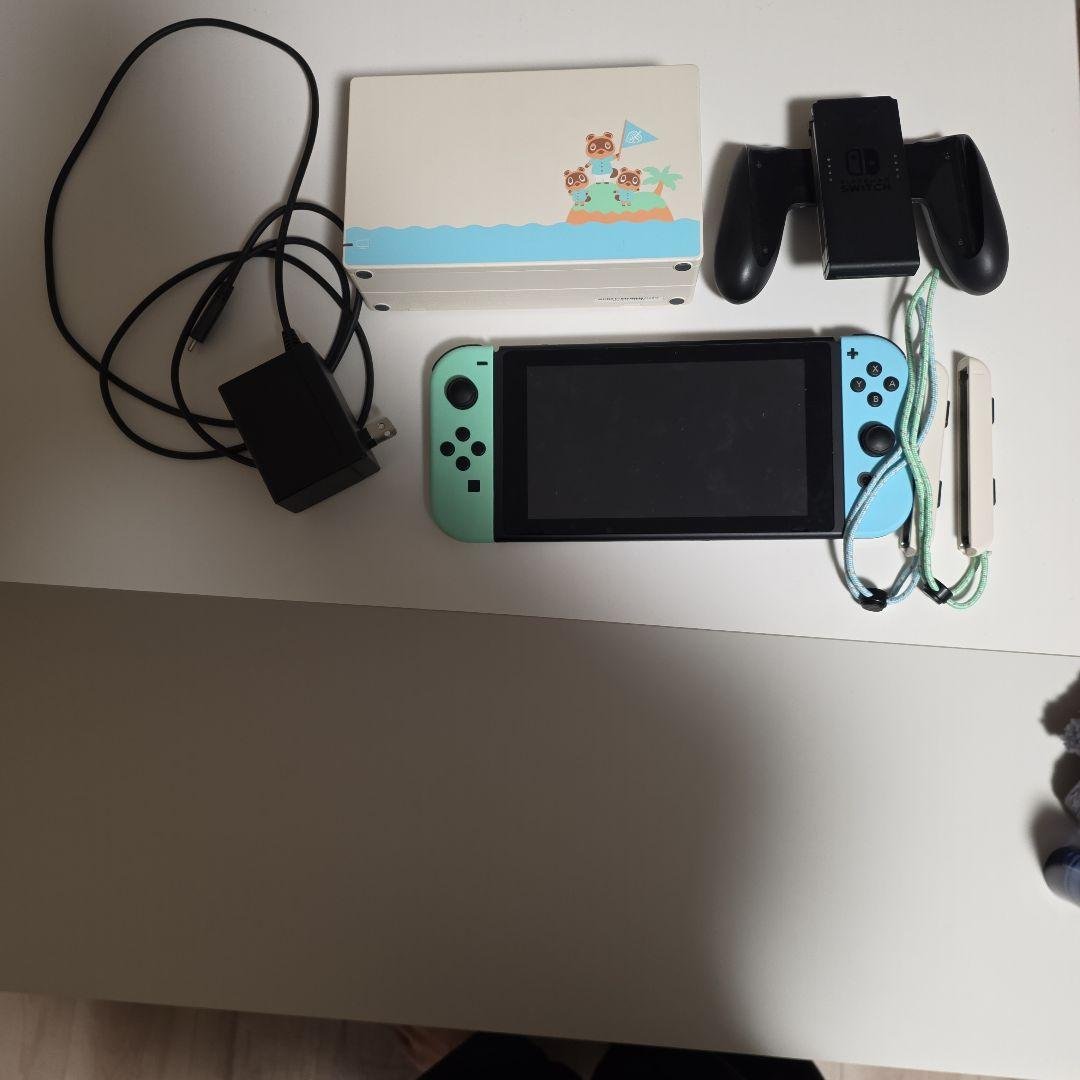 Nintendo Switch 青/緑 動物デザイン 本体