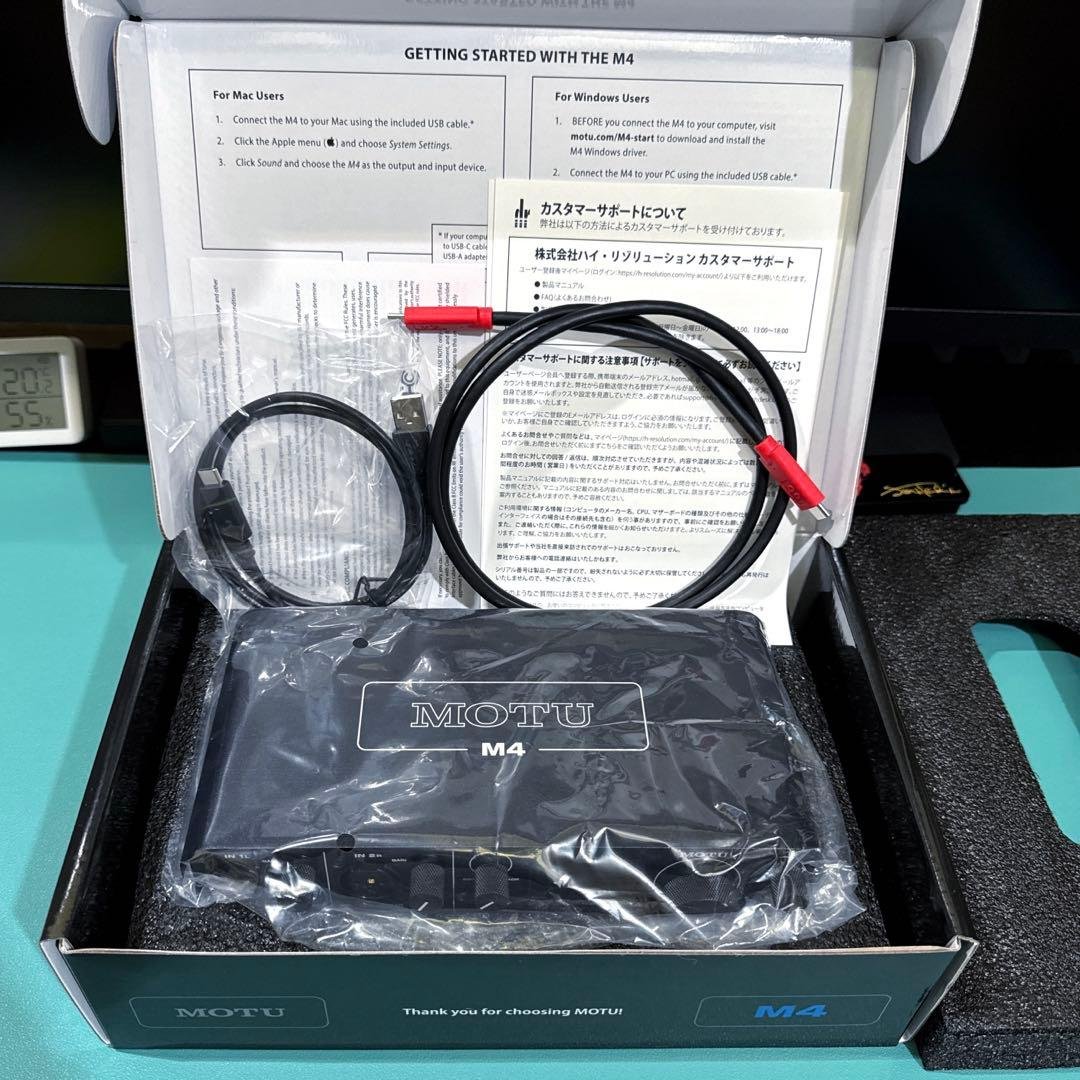MOTU M4 オーディオインターフェイス　製品未登録　保証あり
