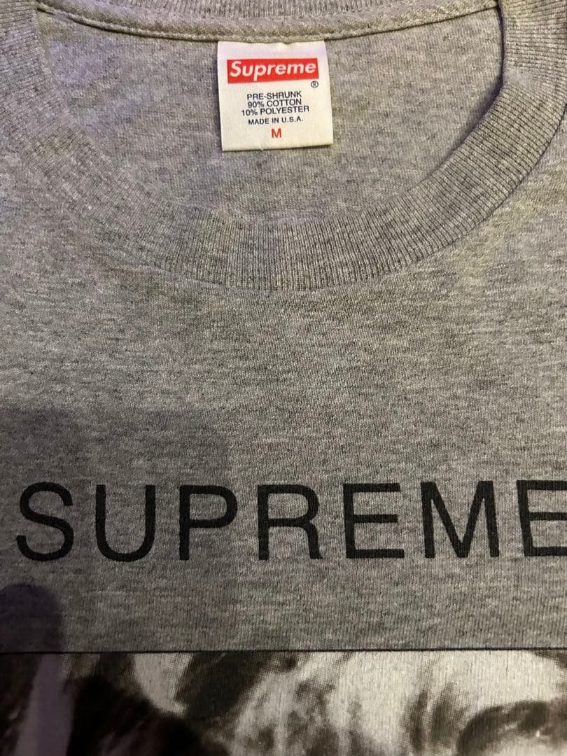 キムタク着　Supreme cry baby Tee グレー M 新品未使用