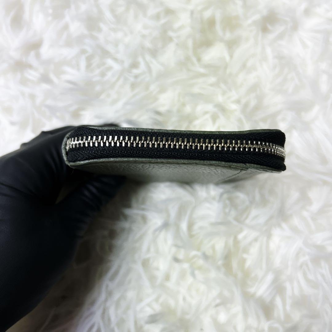 【美品】ATAO アタオ ミニ財布 チェス(CHESS) クロサイ 緑 刺繍