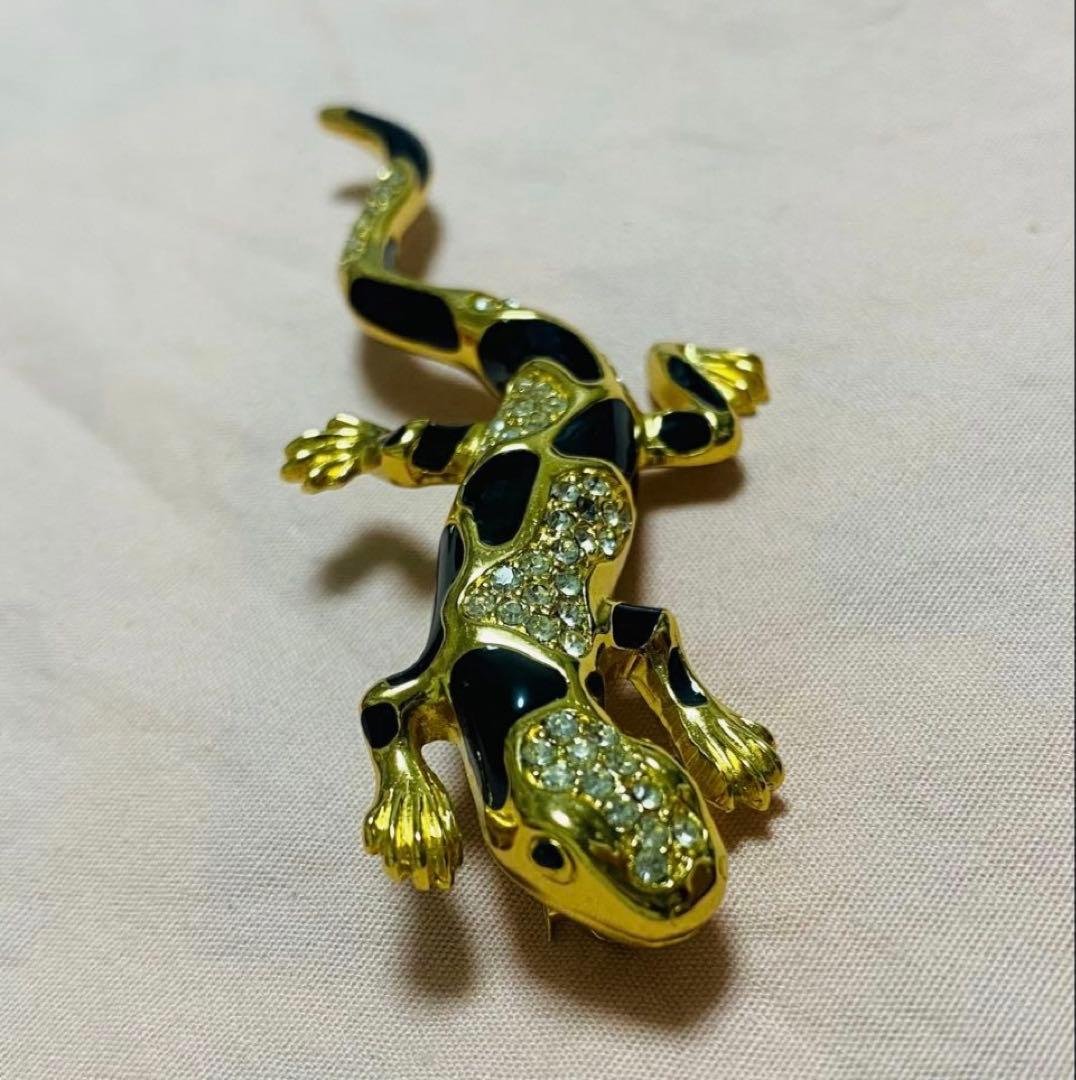 ア*ト様 Christian Dior ディオール　トカゲブローチ　ヴィンテージ