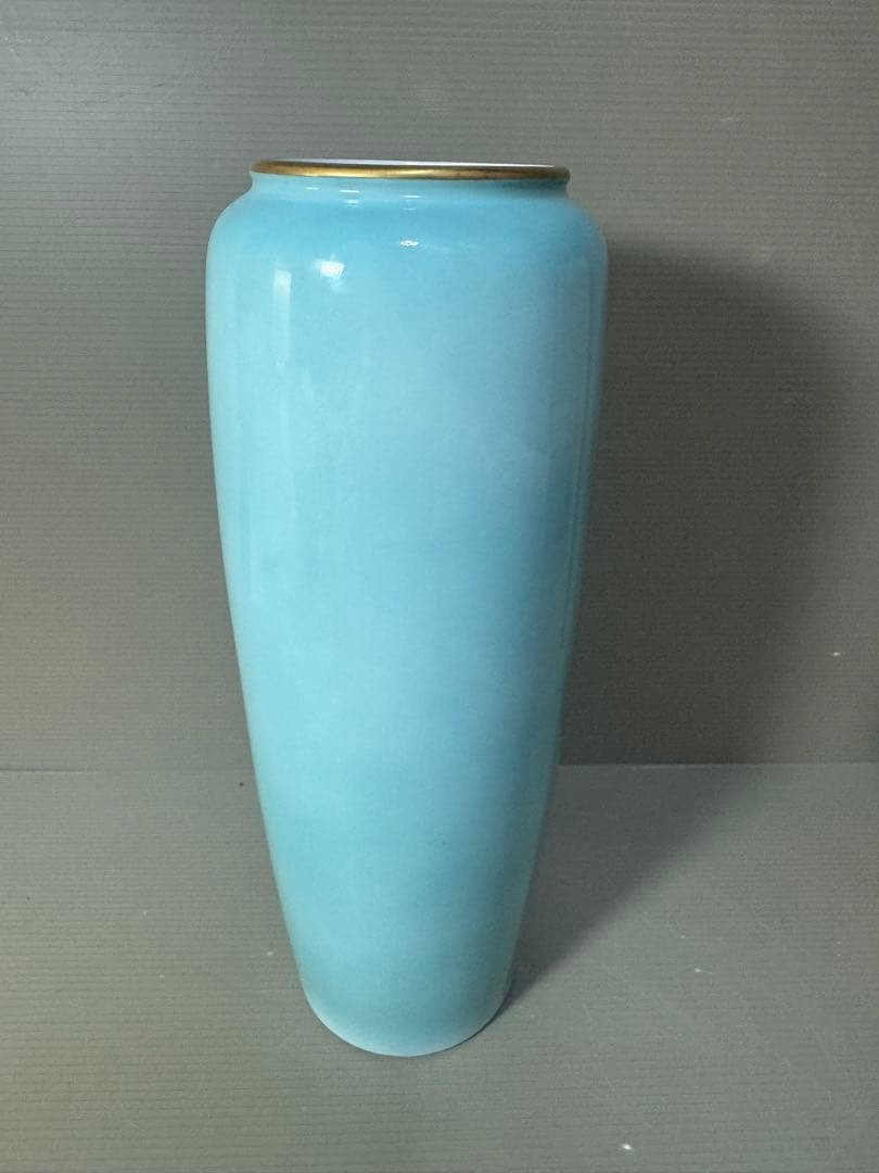 2349 深川製磁　色絵彩磁　金彩　花瓶