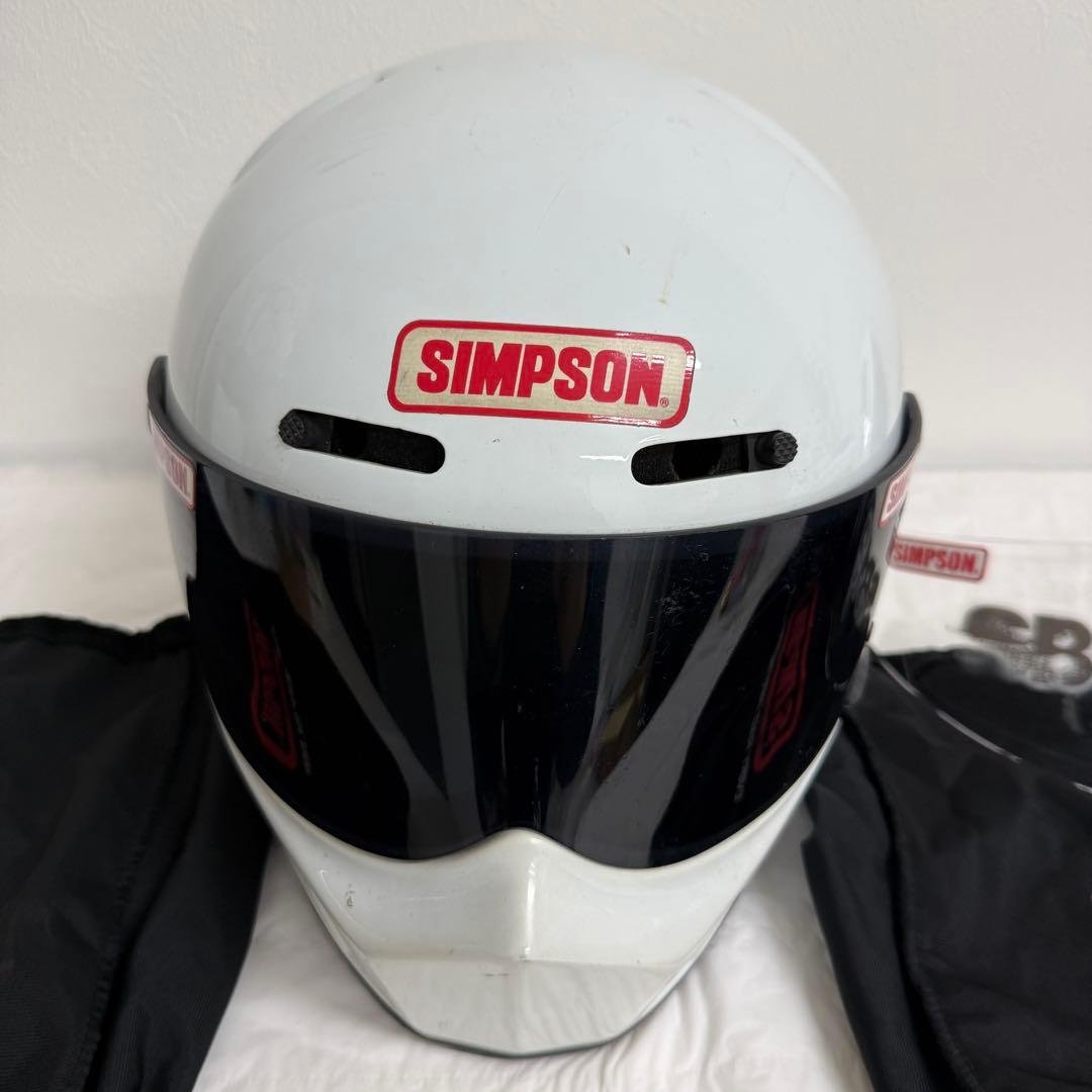 SIMPSON ヘルメット 旧モデル バンディット系 白