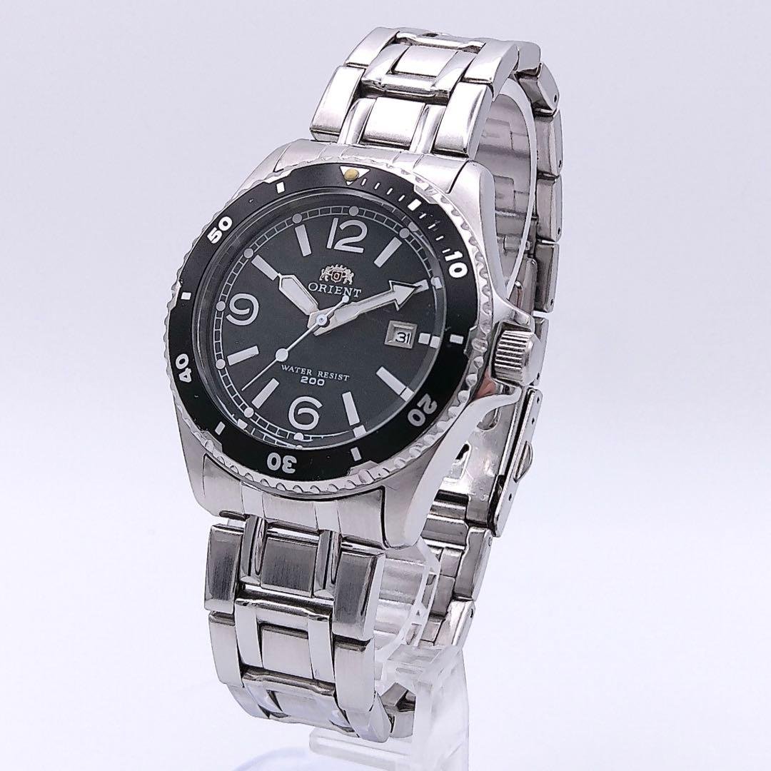 ORIENT ダイバーズウォッチ クォーツ 腕時計 防水 新品電池 稼働品