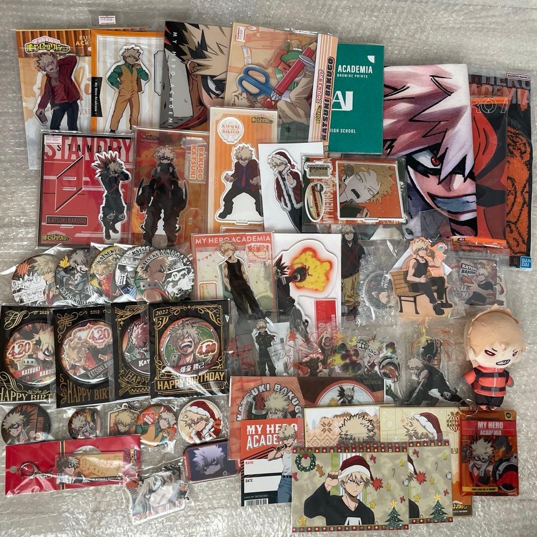 ヒロアカ 爆豪勝己 缶バッチ アクリルスタンド まとめ売り