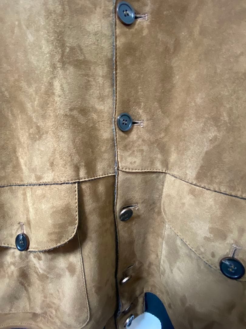 n*s様 20万 秋冬 アルテア スエード レザー ジャケット ブラウン 茶 最