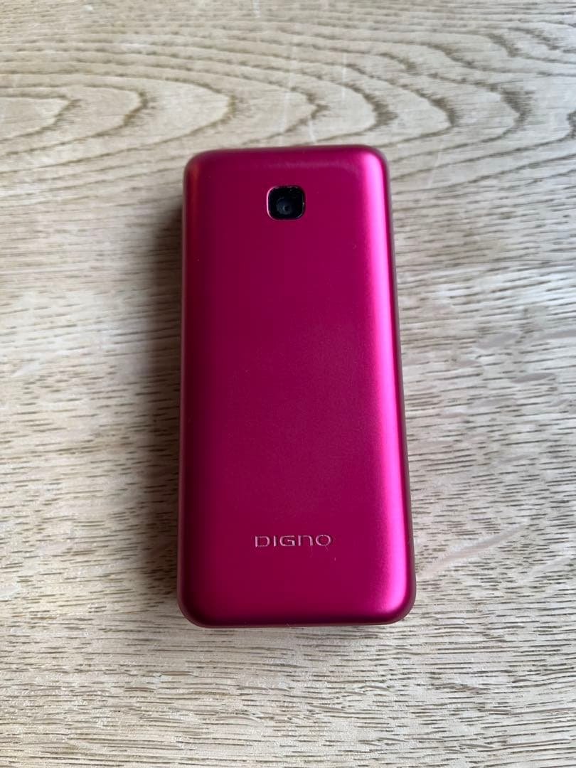 【美品】京セラDIGNO KY-42C レッド 折りたたみ携帯電話 ガラホ